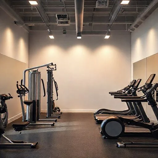 Perfectly lit, minimalist studio shot of a single piece of iconic fitness equipment, emphasizing its form and finish